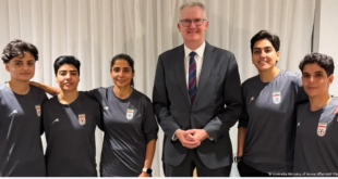 جشن پناهندگی فوتبالیست‌های زن ایرانی در استرالیا