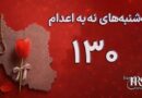 یک‌صد و سی‌‌امین هفته کارزار «سه‌شنبه‌های نه به اعدام» در ۵۹ زندان